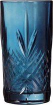 Salzburg Tumbler Set - Waterglazen - Drinkglazen - Blauw - 38cl - 4 stuks