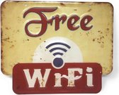 Free Wifi Bord 30 x 25 cm