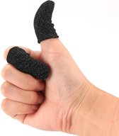 Vinger gaming handschoen - 100 Paar (200x) - Grijs - Finger Sleeve - Gaming Gloves - Duim Handschoen - PUBG - Smartphone hoesjes - Mobile Gaming - Fingertips - Thumb grips