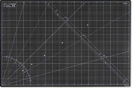 Elan Snijmat A4 Zwart en Taupe, 5-laagse Zelfherstellende Snijmat A4, Knutselmat, Snijmat 22x30 CM, Self Healing Cutting Mat A4, Snijmat A4 Zelfherstellende, Hobby Snijmat Zwart, Werkmat, Self Healing Snijmat