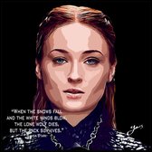 Sansa Stark Pop Art - Game of thrones Pop Art - Sophie Turner Pop Art