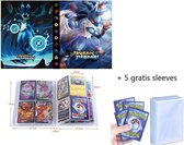 Verzamelmap + 5 gratis sleeves – Geschikt Voor pokemon kaarten – 240 kaarten - map - opslag - mapje - pocket - opbergmap – opberg – verzamelmap – box – mini portfolio – verzamelmap groot - ka