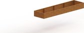MySteel Cortenstaal plantenbak Texas xxl 4000x1000 Inclusief Bodemplaat  - Hoogte: 800mm