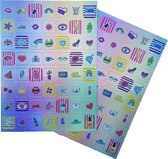 Holografische Stickers 112 stuks “OMG”