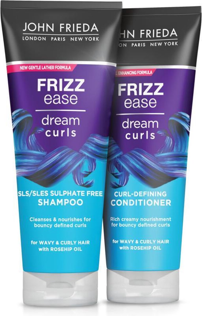 John Frieda Frizz Ease Dream Curls - Shampoo 1x 250 ml & Conditioner 1x 250 ml - Pakket