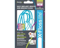 iDontix - X-Floss Lite - Sterk flosdraad met brugnaald - Ideaal voor implantaten