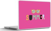 Laptop sticker - 14 inch - Zomer - Quote - Zonnebril - 32x5x23x5cm - Laptopstickers - Laptop skin - Cover