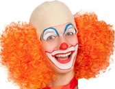 Carnival Toys Verkleedpruik Clown Heren Latex Oranje One-size