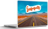 Laptop sticker - 17.3 inch - Roadtrip - Amerika - Zomer - 40x30cm - Laptopstickers - Laptop skin - Cover