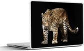 Laptop sticker - 10.1 inch - Luipaard - Wild - Zwart - 25x18cm - Laptopstickers - Laptop skin - Cover
