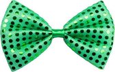 vlinderstrik St. Patrick's Day polyester groen one-size