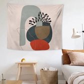 Stoffen wandtapijt overdreven abstracte stijl hangende achtergrond bedekkende doek, afmeting: 150x130cm (afbeelding 07)