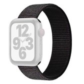 Single Lap nylon vervangende horlogeband, maat: XS 128 mm voor Apple Watch Series 6 & SE & 5 & 4 40 mm / 3 & 2 & 1 38 mm (zwart)