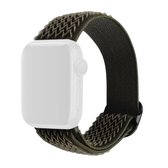 Wave Texture Nylon vervangende horlogebanden voor Apple Watch Series 6 & SE & 5 & 4 44 mm / 3 & 2 & 1 42 mm (legergroen)