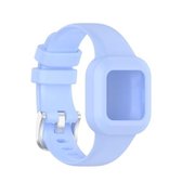 Voor Garmin Vivofit JR3 siliconen vervangende horlogeband in pure kleur (korenblauw)