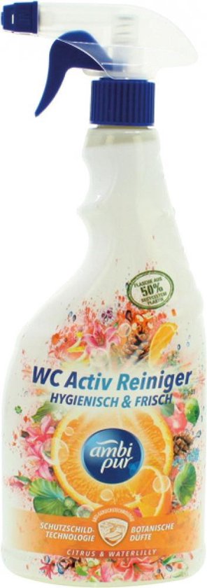 Foto: Toiletreiniger toiletspray wc reiniger hygi nisch fris ambi pur citrus waterlilly botanische geuren l 750ml