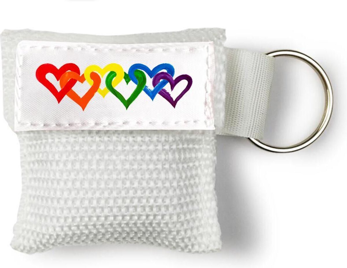Goedkoopste Kiss of Life - Beademingsmasker - Rainbow Love - Wit