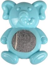 Flamingo loekie puppy olifant tpr blauw - 9,5 x 7,2 x 7,2cm