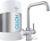 HOTTO Kokend water kraan | Soloset 5 liter Inhoud Met Quadro kraan chroom, complete set, inclusief installatie materiaal