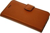 Made-NL vier pasjes (Samsung Galaxy S21) book case robuuste bruin reptiel motive leer