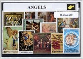 Engelen – Luxe postzegel pakket (A6 formaat) : collectie van verschillende postzegels van engelen – kan als ansichtkaart in een A6 envelop - authentiek cadeau - kado - geschenk - kaart - vleugels - hemel - christelijk - angel - liefde - engeltjes