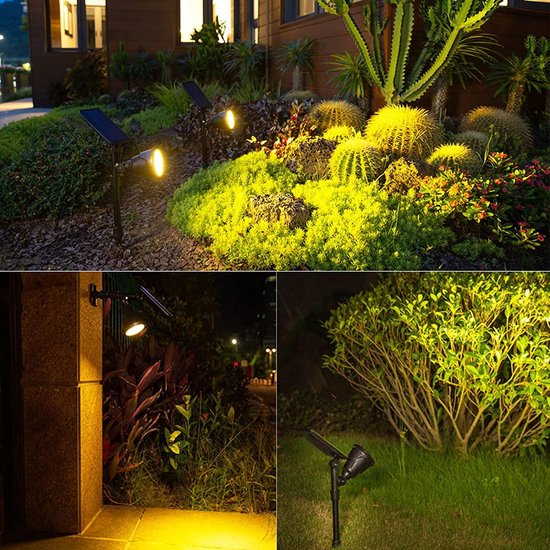 Buitenverlichting - Tuinverlichting op Zonne-Energie - 2in1 - Prikspot - Grondspot - Wandlamp - EZMarkt
