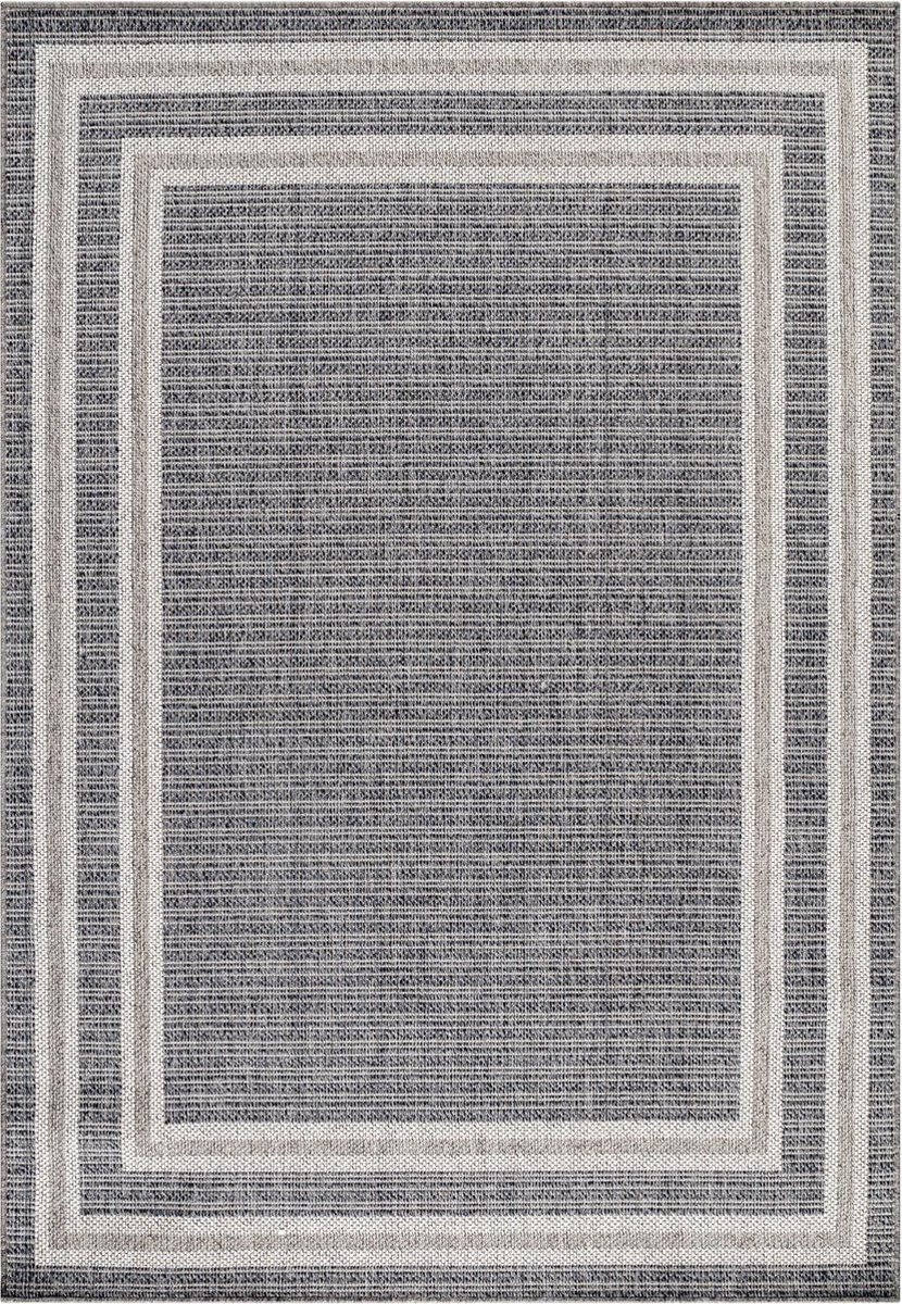 Buitenkleed met patronen Aruba - grijs 4901 - 200x290 cm