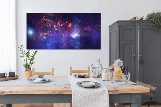 Affiche Galaxy - Etoiles - Rouge - 160x80 cm