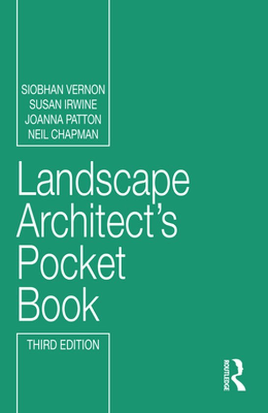 Routledge Pocket Books - Landscape Architect's Pocket Book - cover