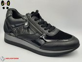 Helioform dames sneaker, H223 zwart, Maat 40