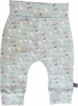 Newborn Baggy Broekje Unisex maat 68 veertjes groen
