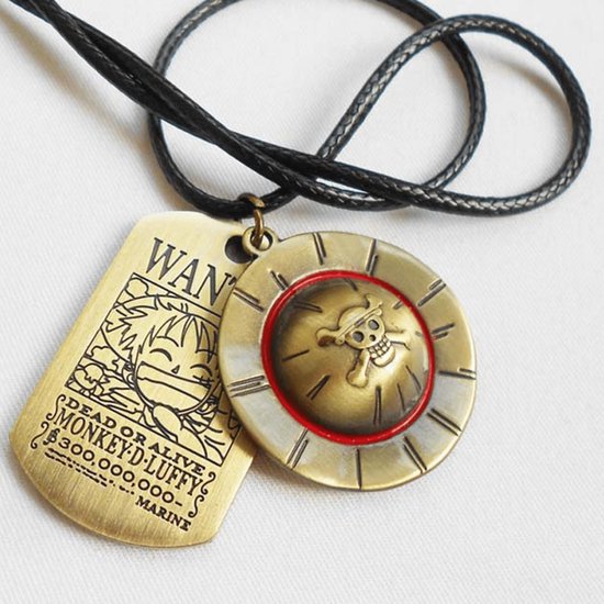 Collier One Piece - Strawhat Collier - Collier Luffy - One Piece - Luffy - One  Piece