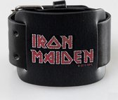 Iron Maiden Logo Leren Polsband