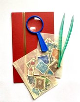 Postzegels verzamelen beginner setje voor de allerkleinste Blauw