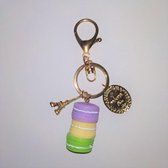 - Schattige - Sleutelhanger - Keychain - Macarons - Eiffeltoren - Parijs -