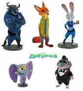 TOMY Zootropolis Basis Figuur Nick & Finnick