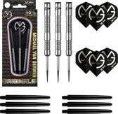 XQ-Max – Michael van Gerwen Originals 90% Tungsten – 23 gram – dartpijlen – plus 2 sets darts shafts en 2 sets darts flights