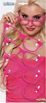 Set 4 Partybrillen neonroze