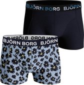 Björn Borg jongens 2P fourflower blauw & zwart - 146/152
