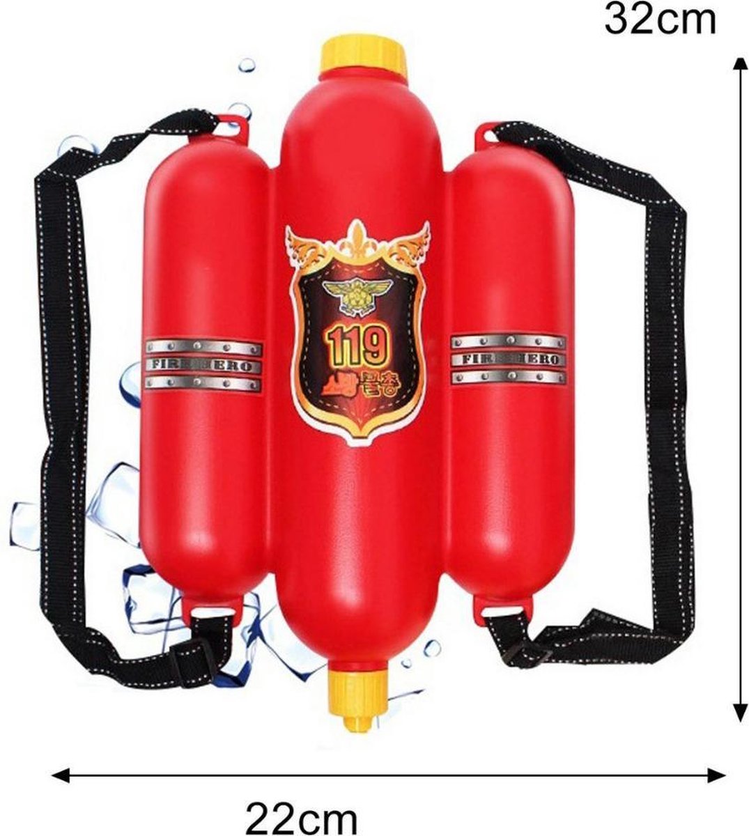 Kedzi Brandweer Rugzak - Brandweerspuit - Brandweer Speelgoed Spuit -  Brandweerslang -... | bol.com