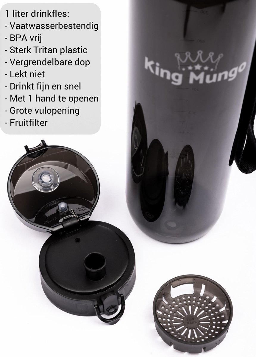 King Mungo Drinkfles 1 Liter voor Volwassenen thumbnail 2