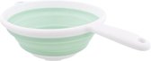 Excellent houseware | Vergiet vouwbaar - inklapbaar | Wit/groen - Ø 23 cm