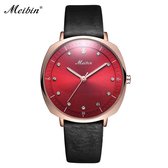 Longbo - Meibin - Dames Horloge - Zwart/Rosé/Roze - 35mm (Productvideo)