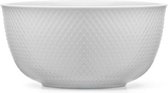 Lyngby Porcelain Rhombe bowl D17.5cm wit