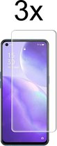 Oppo Reno 5Z Screenprotector - Beschermglas Oppo Reno 5Z Screen Protector Glas - 3 stuks