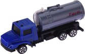 vrachtwagen met trailer 12 cm blauw