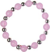 armband kunstparels meisjes 5 cm roze