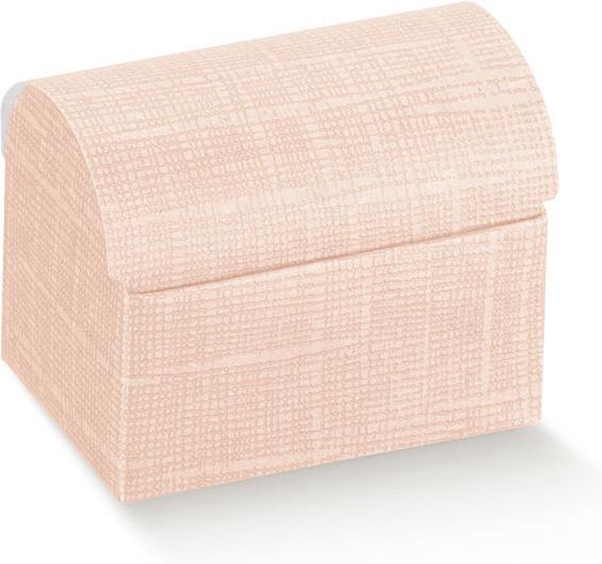 12 cadeau-doosje hutkoffer - schatkist roze traktatie-doosje voor snoepjes of bonbons om uit te delen bij verjaardag, huwelijk, babyshower of doop.
