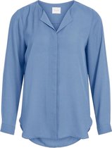 Vila Blouse Vilucy L/s Shirt - Noos 14044253 Captains Blue Dames Maat - M