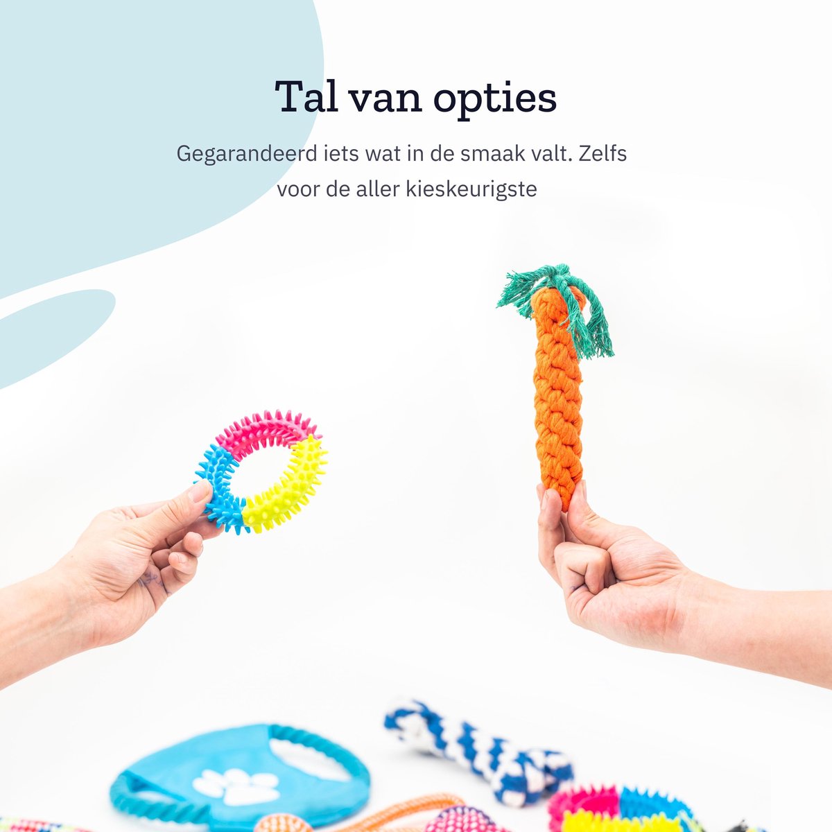 Honden Speelgoed Set - 12 Stuks - Voor Puppy's tot Middelgrote Honden - Interactief Hondenspeelgoed Sterk - Hondenspeeltjes intelligentie - Incl. Hondenbal en Trektouw - Dog Toy - All 4 Pets Supply — afbeelding 6